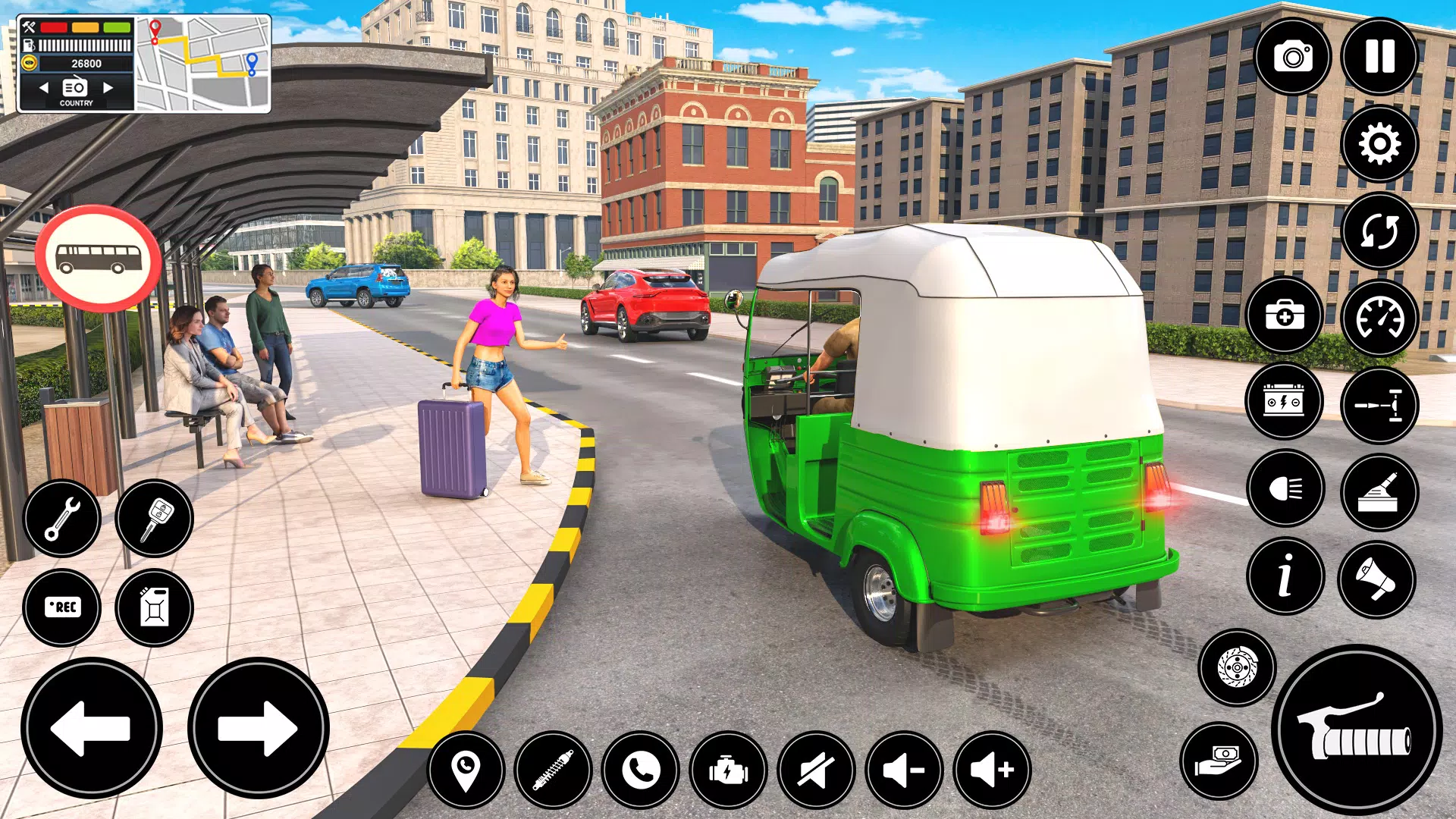 Auto Tuk Tuk Rickshaw Game Tangkapan skrin 1