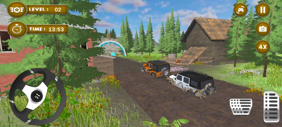 4x4 Mud Jeep Driving Games 3D Captura de tela 3