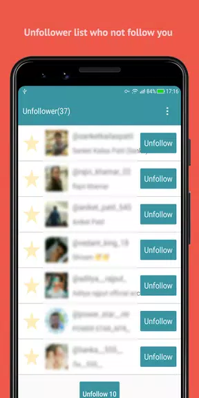 Unfollow Users Cleaner स्क्रीनशॉट 2