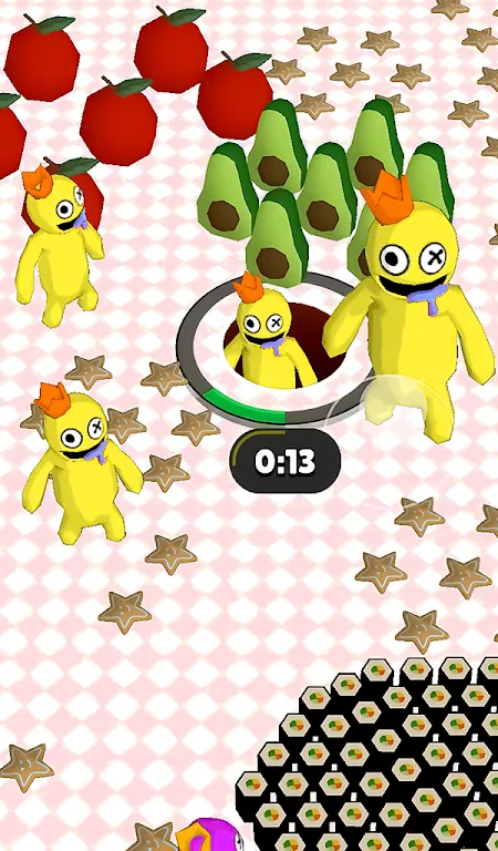 Hole io: Rainbow Merge Master Mod ภาพหน้าจอ 1