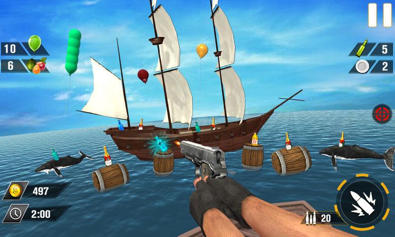 Bottle Gun Shooter Game Mod 스크린샷 3