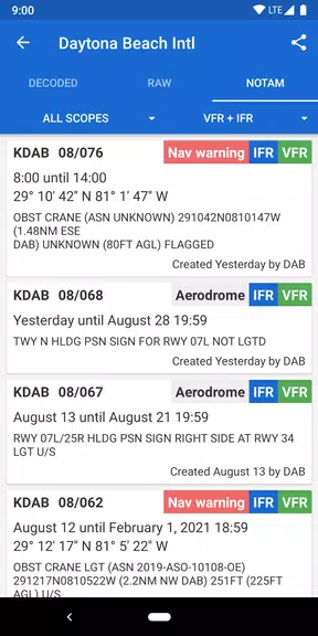 Avia Weather - METAR & TAF Screenshot 4