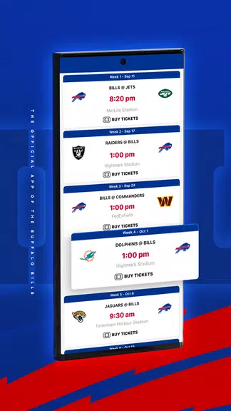 Buffalo Bills Mobile Capture d'écran 3