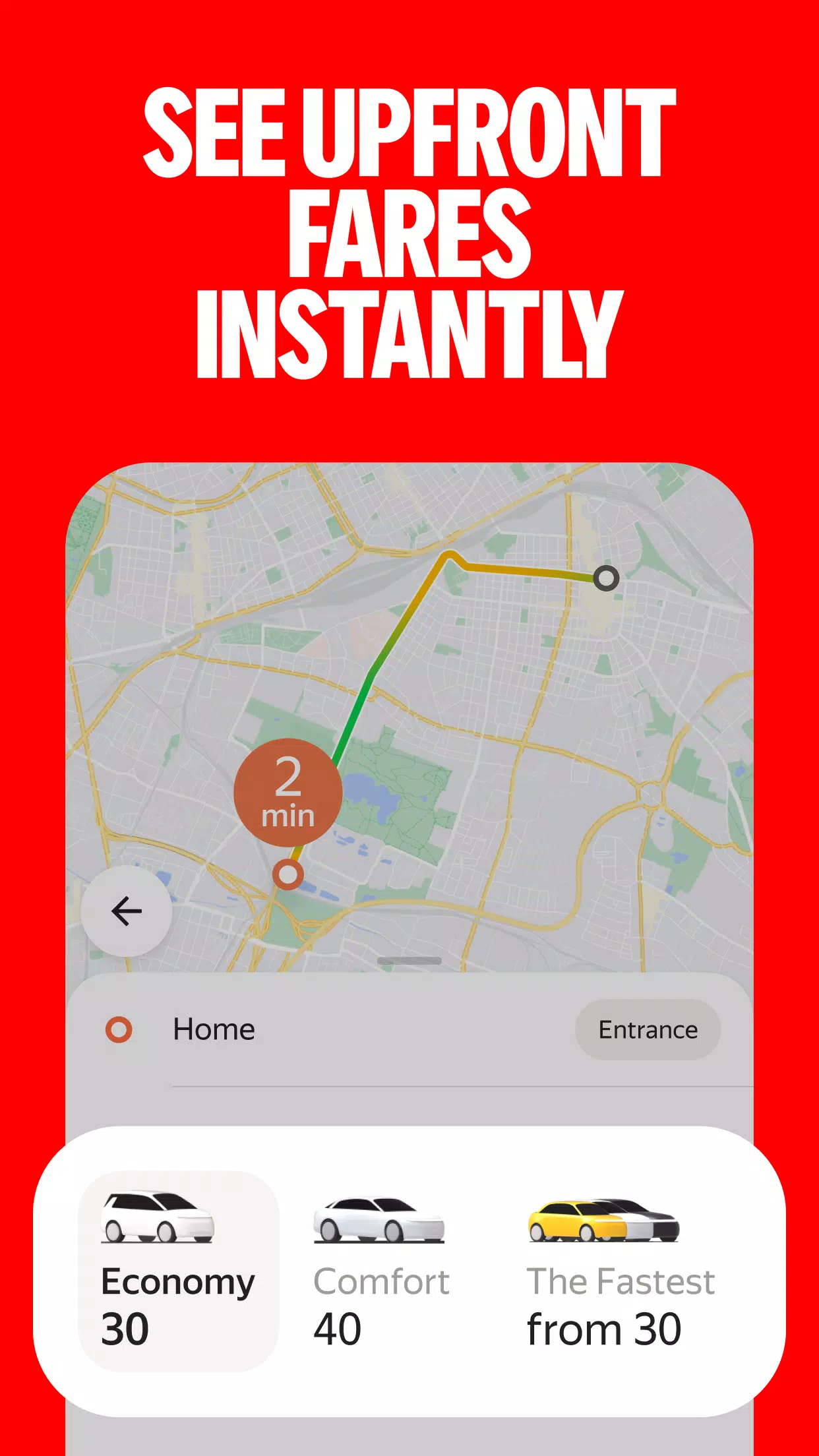 Yango — pede uma viagem na app Captura de tela 4