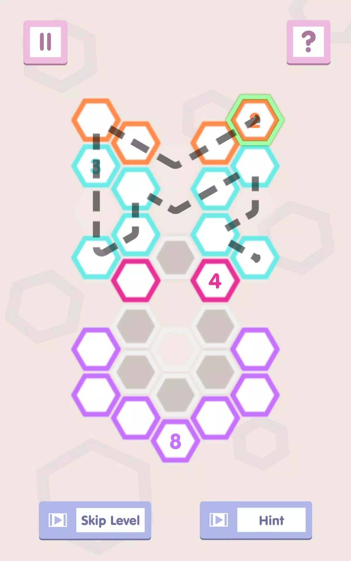 Number Path: Hexa Links Captura de tela 2