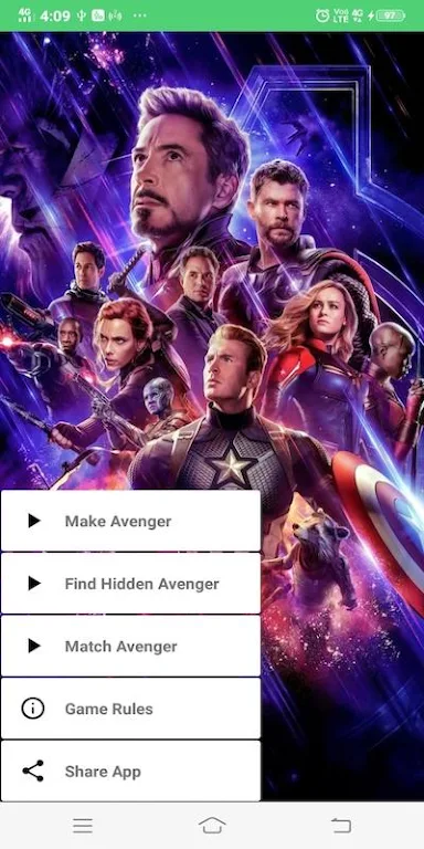 Avengers Cards Flip Game Screenshot 1