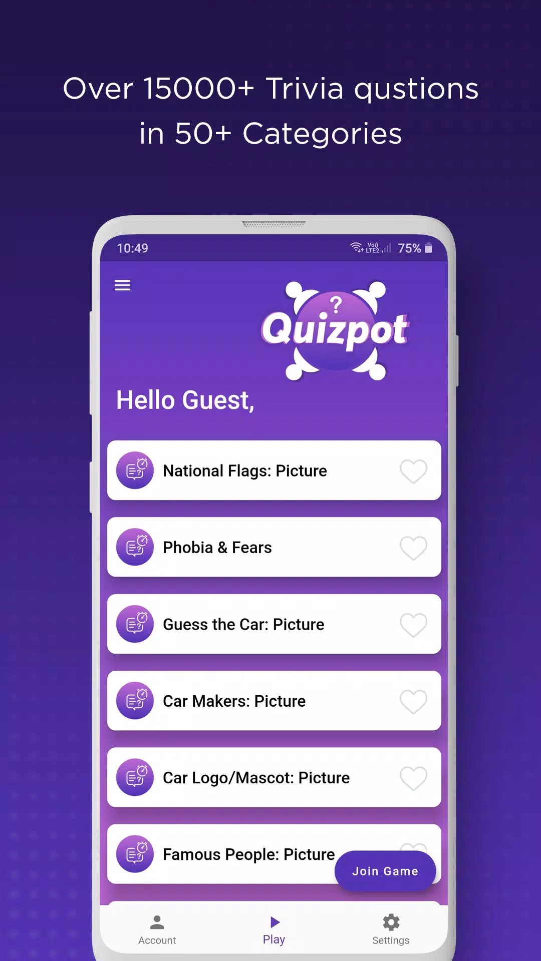 QuizPot: Group GK Quiz Trivia Ekran Görüntüsü 2