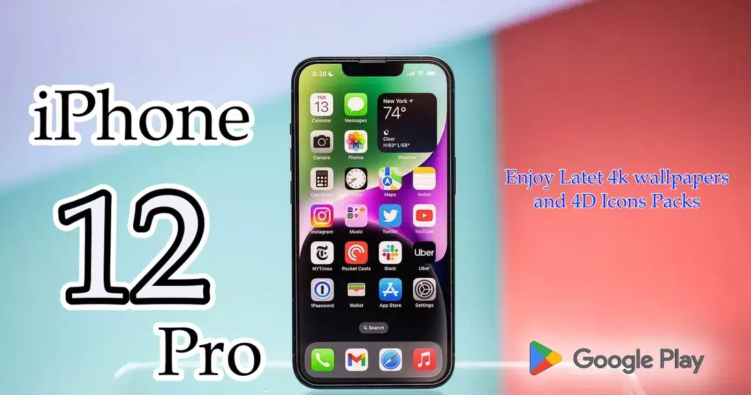 iPhone 12 Pro Launcher Themes Captura de tela 3