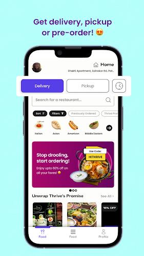 Thrive: Online Food Delivery Zrzut ekranu 4