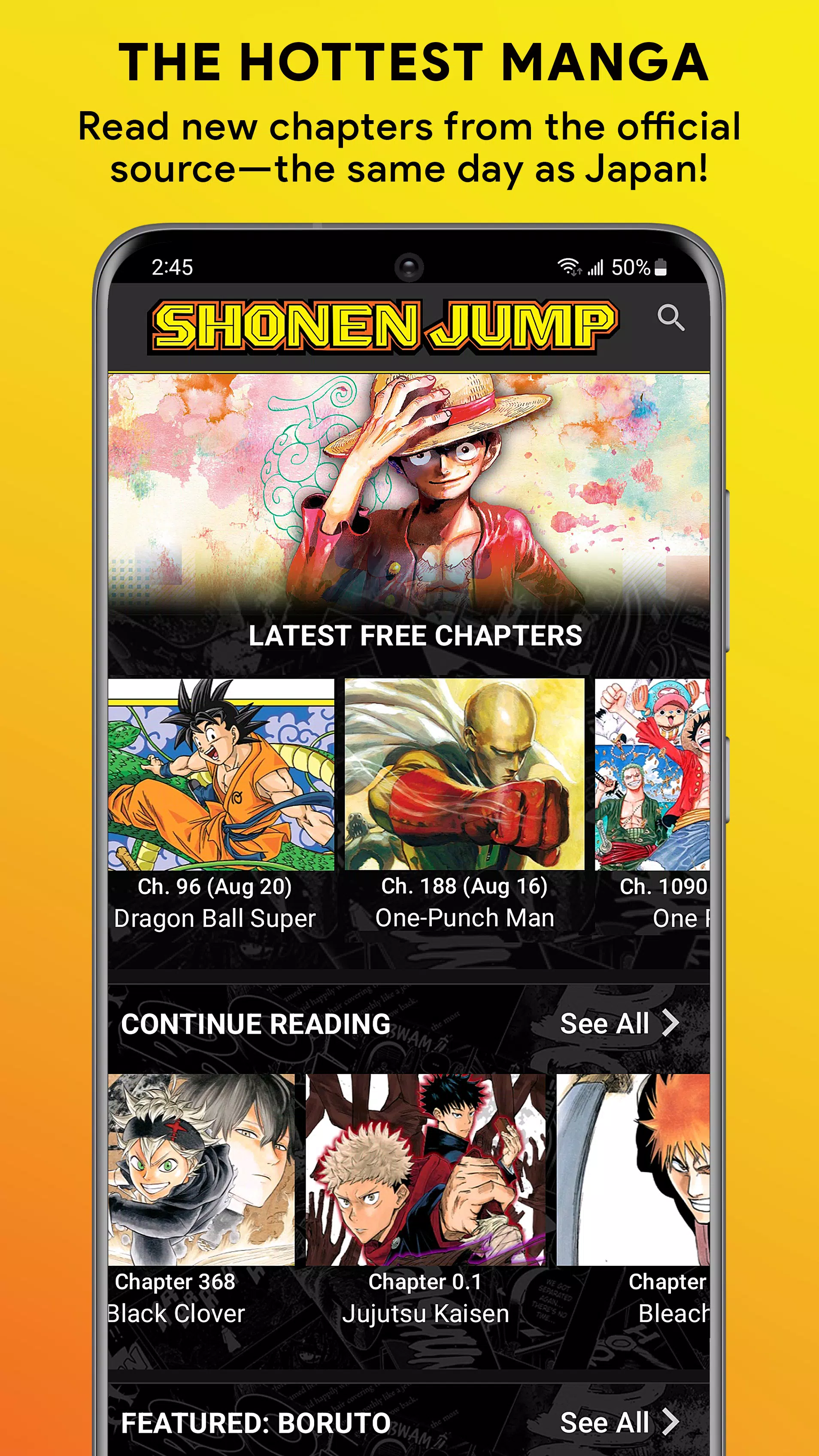 Shonen Jump Manga & Comics Screenshot 1