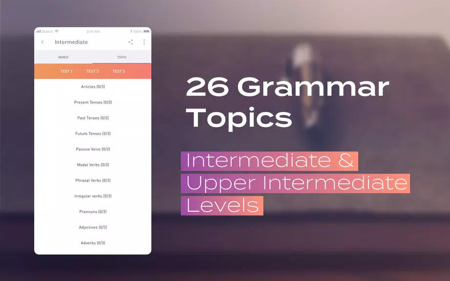 English Grammar Test Schermafbeelding 3