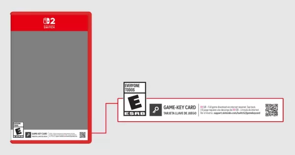 Nintendo Switch 2 Games в Японии в основном карты с ключом, похожие на Запад