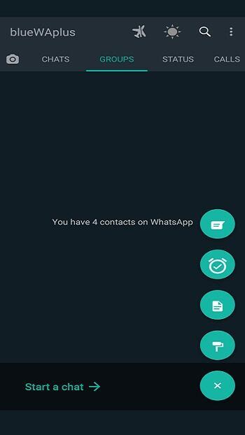 Blue WhatsApp Plus ภาพหน้าจอ 4
