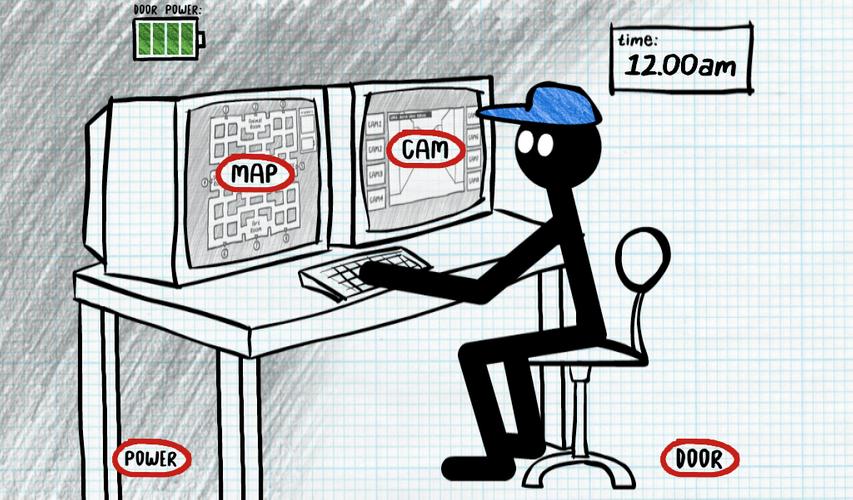 Stickman Five Nights Survival应用截图第1张