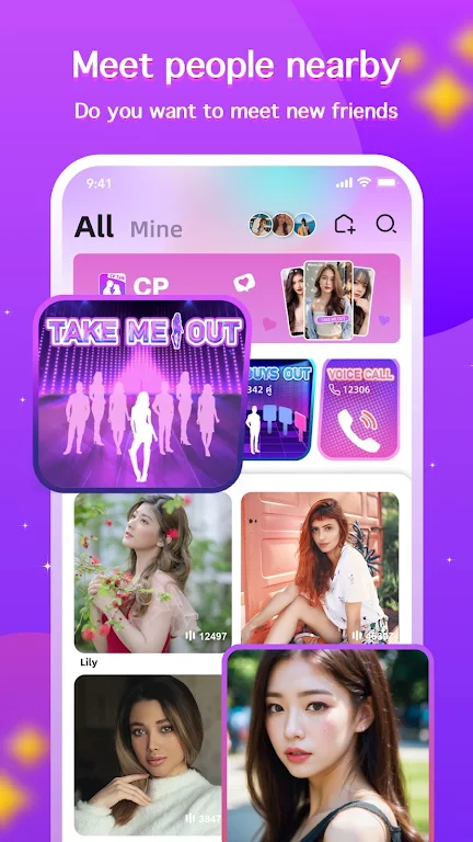 Schermata CP Talk-Chat,Dating,Match,Meet 2