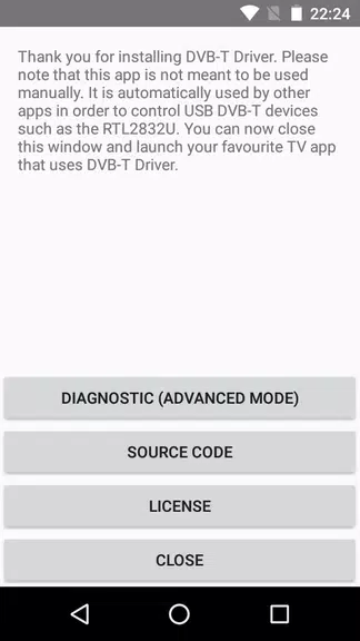 Schermata DVB-T Driver 1