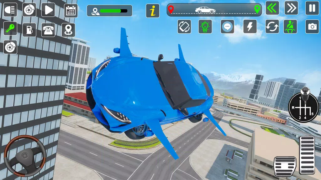 Flying Car Games Car Flight 3D स्क्रीनशॉट 4