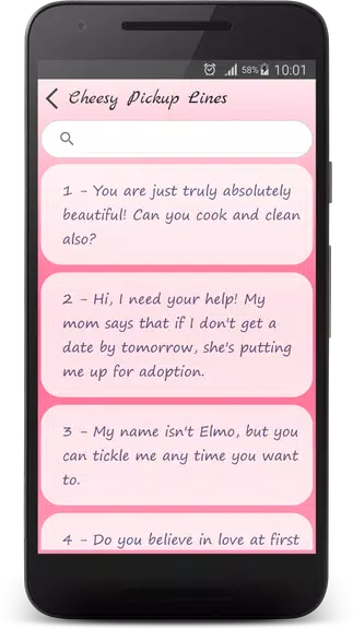 Cheesy Pick Up Lines Captura de pantalla 2