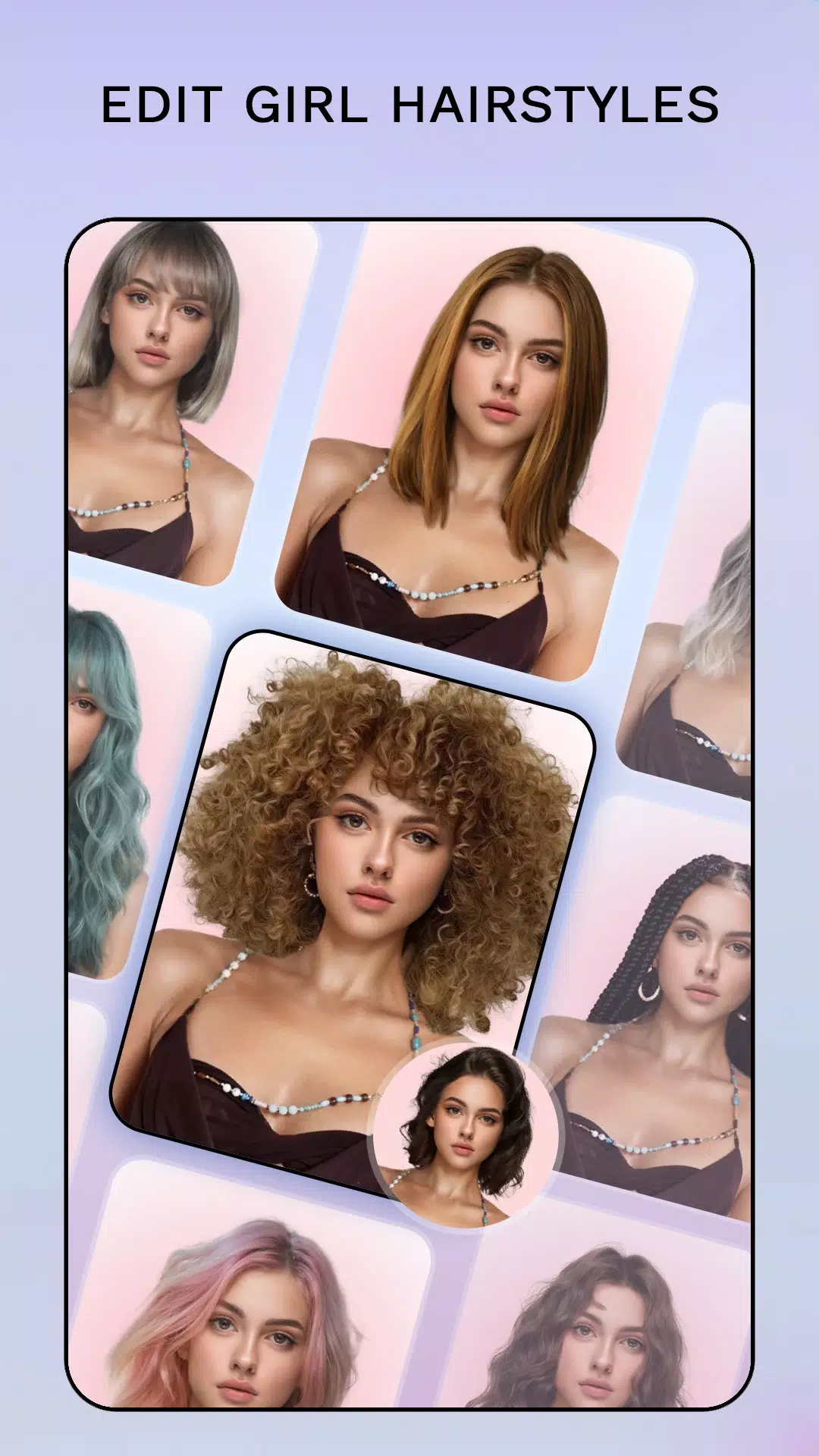Hair Color Changer: Hairstyles應用截圖第4張