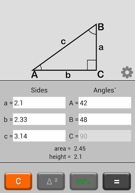 Triangle Calculator ဖန်သားပြင်ဓာတ်ပုံ 3
