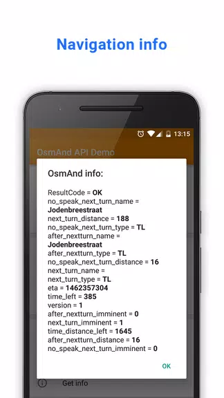 OsmAnd API Demo Screenshot 2