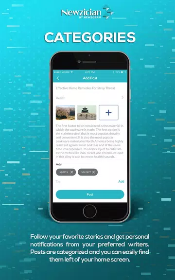 Newzician - Social news app Capture d'écran 3