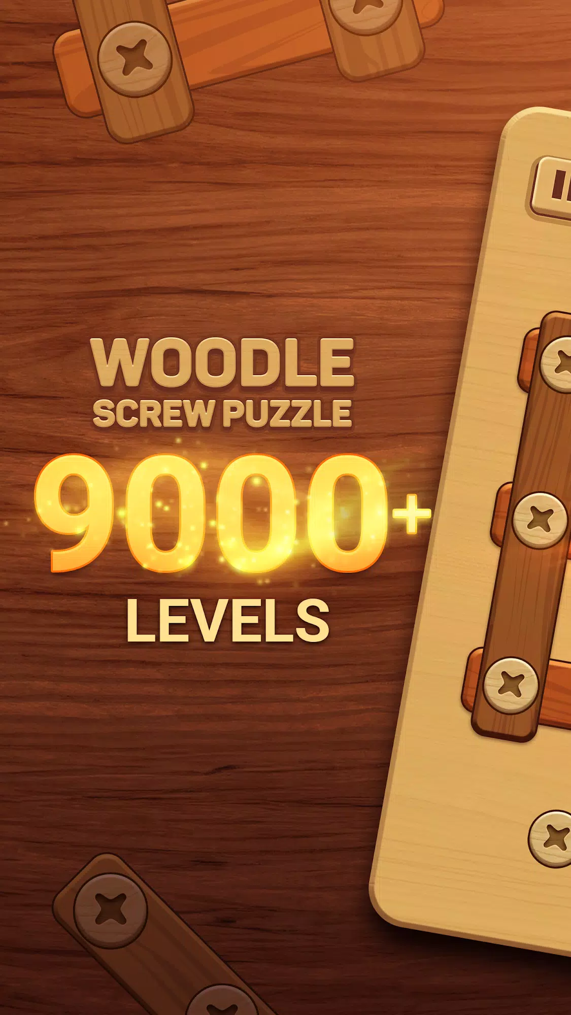 Woodle - Wood Screw Puzzle Screenshot 1