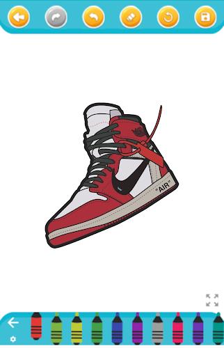 Schermata coloring sneakers 1