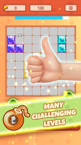 Block Puzzle Jewel Crystal Cat Screenshot 1