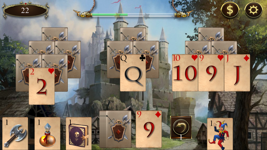 Legends of Solitaire Curse of the Dragons TriPeaks Ảnh chụp màn hình 2