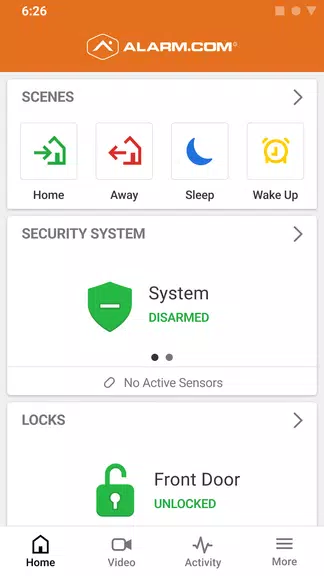 Alarm.com ဖန်သားပြင်ဓာတ်ပုံ 1