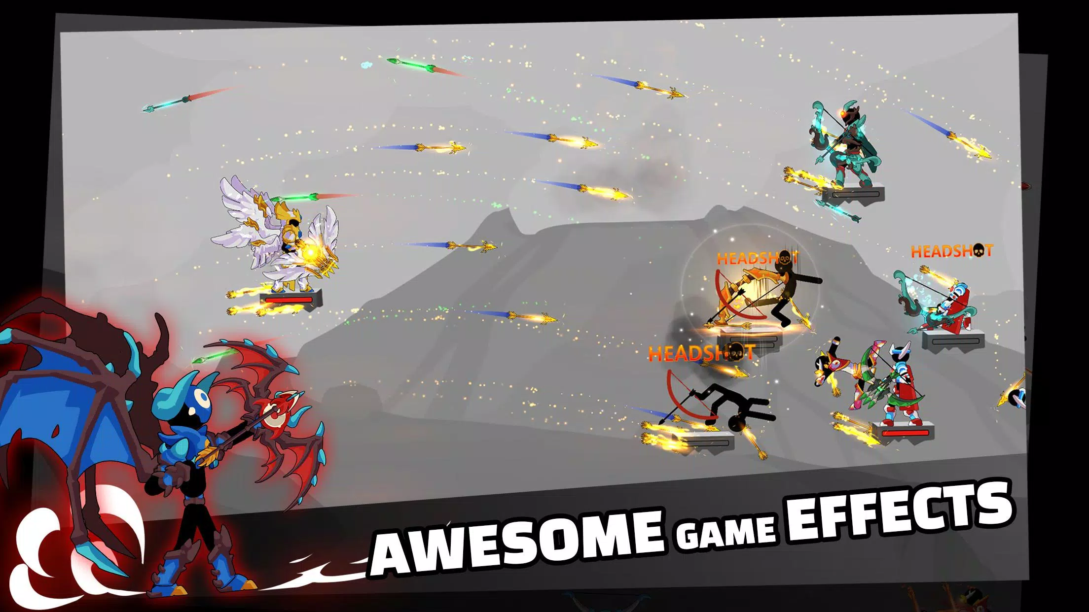 Stickfight Archer ဖန်သားပြင်ဓာတ်ပုံ 2