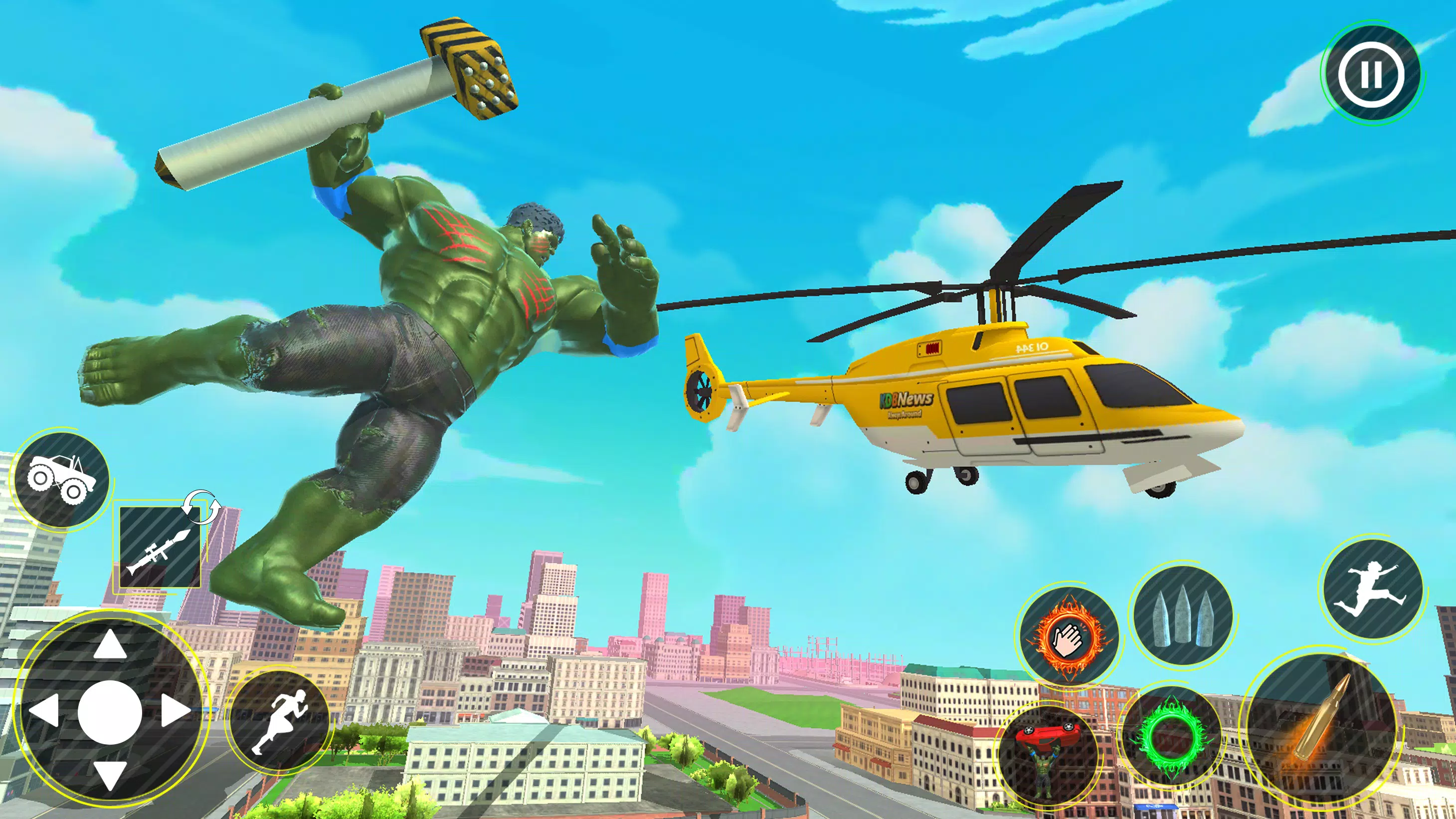 Incredible Monster Hero 3D War Captura de pantalla 2