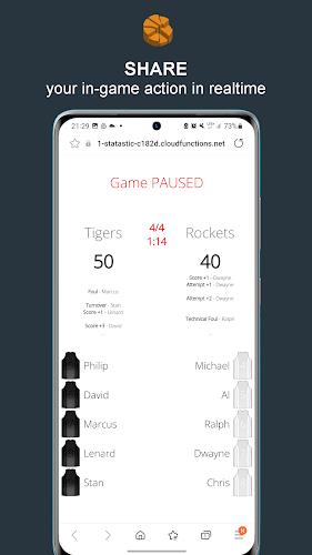 Statastic Basketball Tracker Ekran Görüntüsü 4