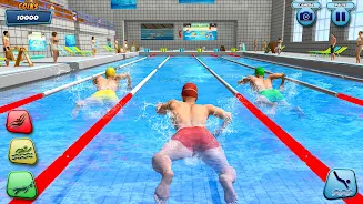 Aqua swimming pool racing 3D ဖန်သားပြင်ဓာတ်ပုံ 3