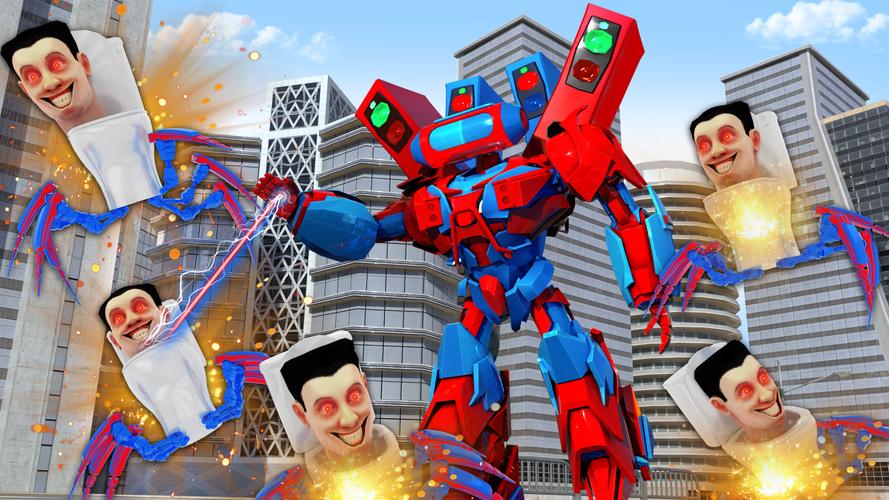 Toilet Monster Robot Games Скриншот 4