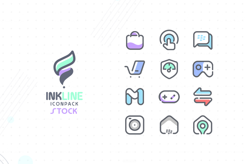 Schermata InkLine Icon Pack Mod 4
