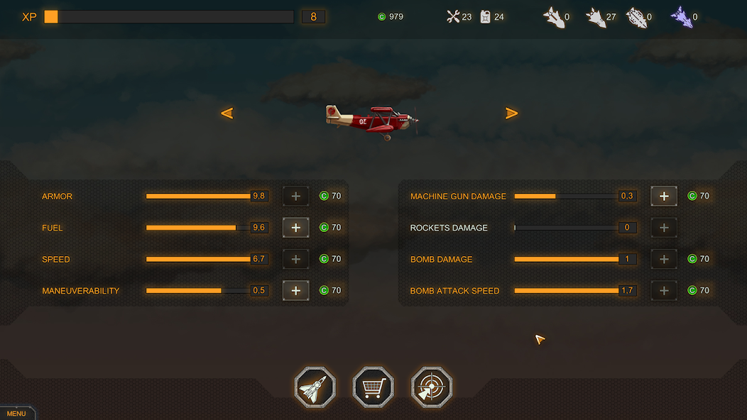 Schermata Aircraft Evolution Mod 3