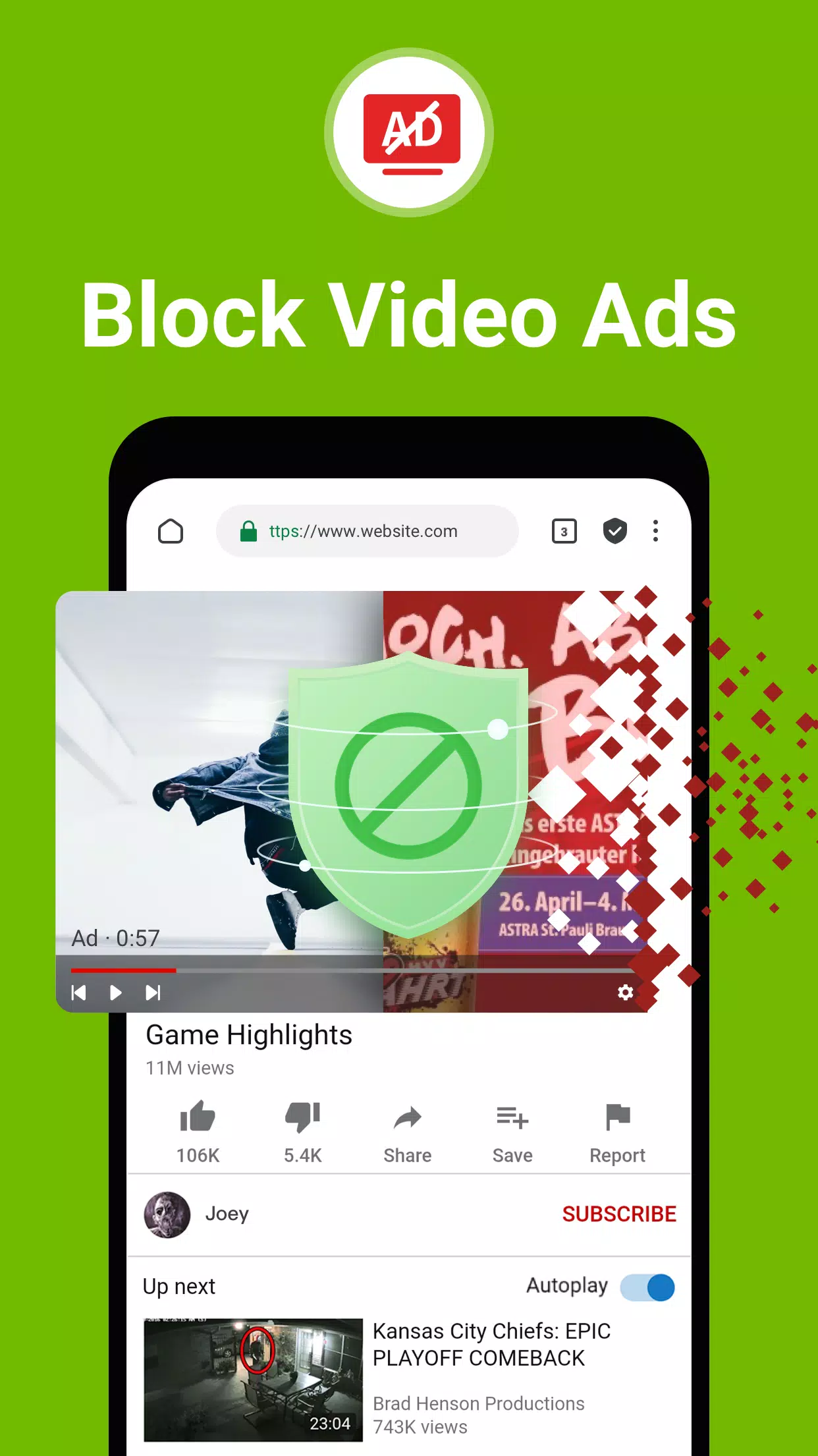 FAB Adblocker Browser: Adblock スクリーンショット 1