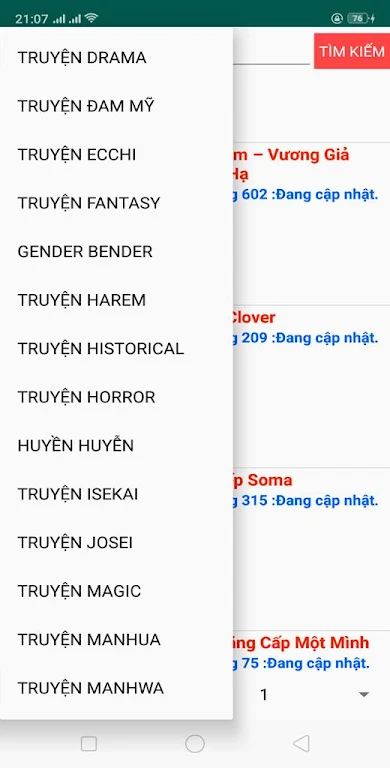 Truyen tranh online 3.0 Captura de tela 2