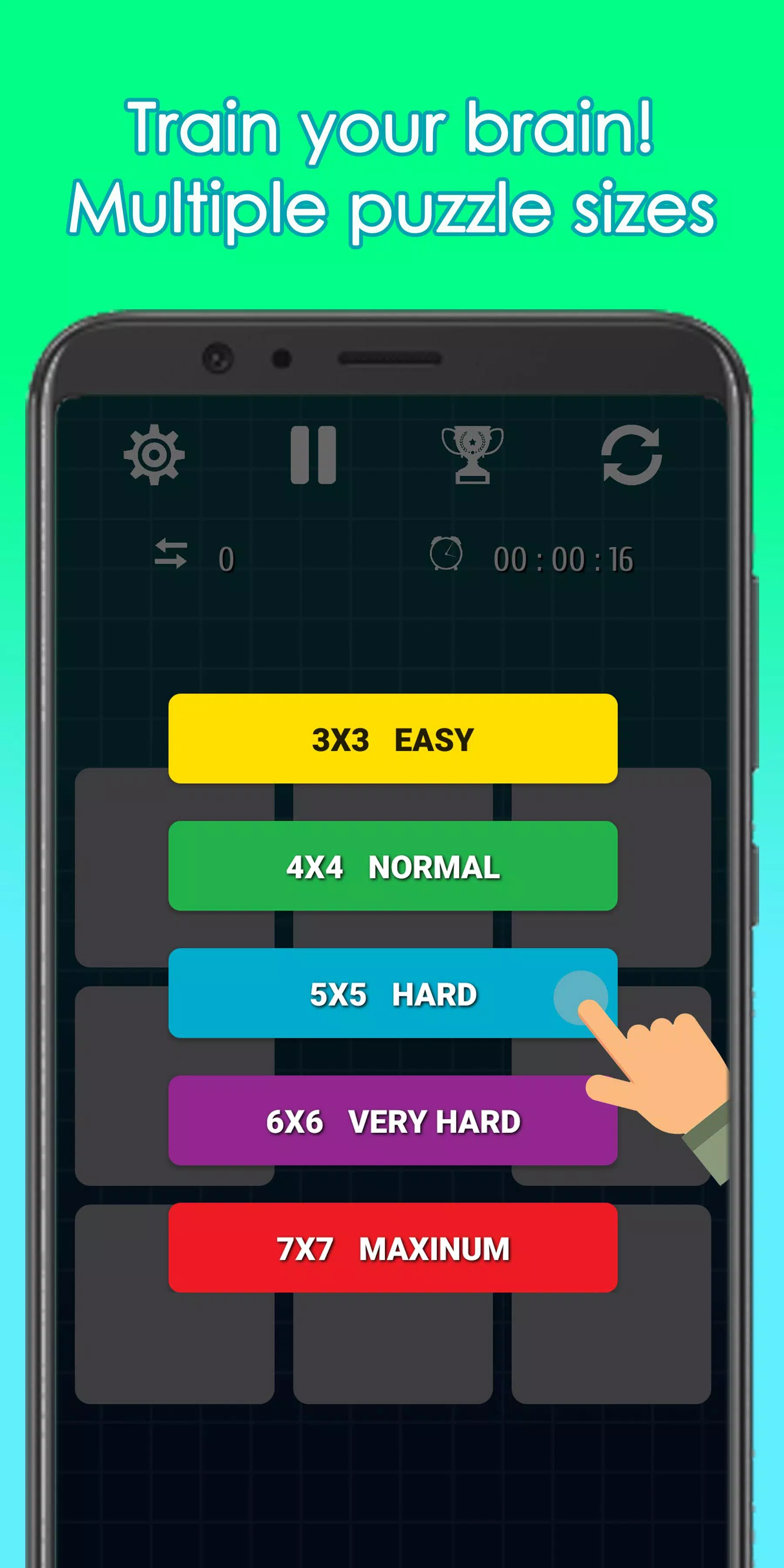 15 Puzzle -Fifteen Puzzle Game Screenshot 2
