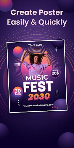 Poster Maker, Flyer Maker ဖန်သားပြင်ဓာတ်ပုံ 1