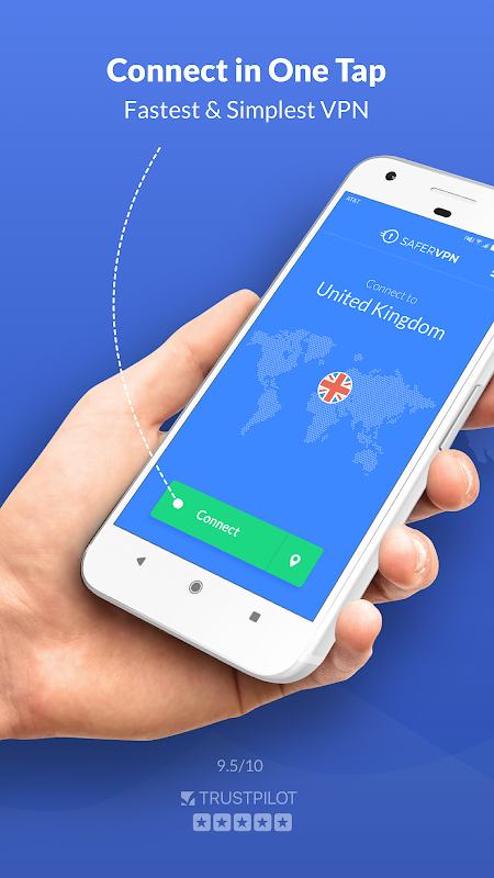 Free VPN Proxy & Hotspot WiFi security - SaferVPN 스크린샷 1