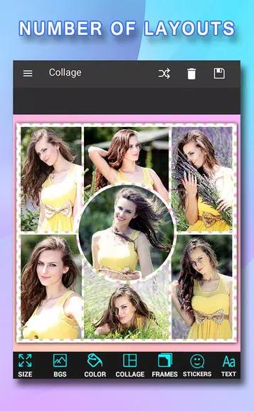 Pic Frames Collage Ảnh chụp màn hình 2