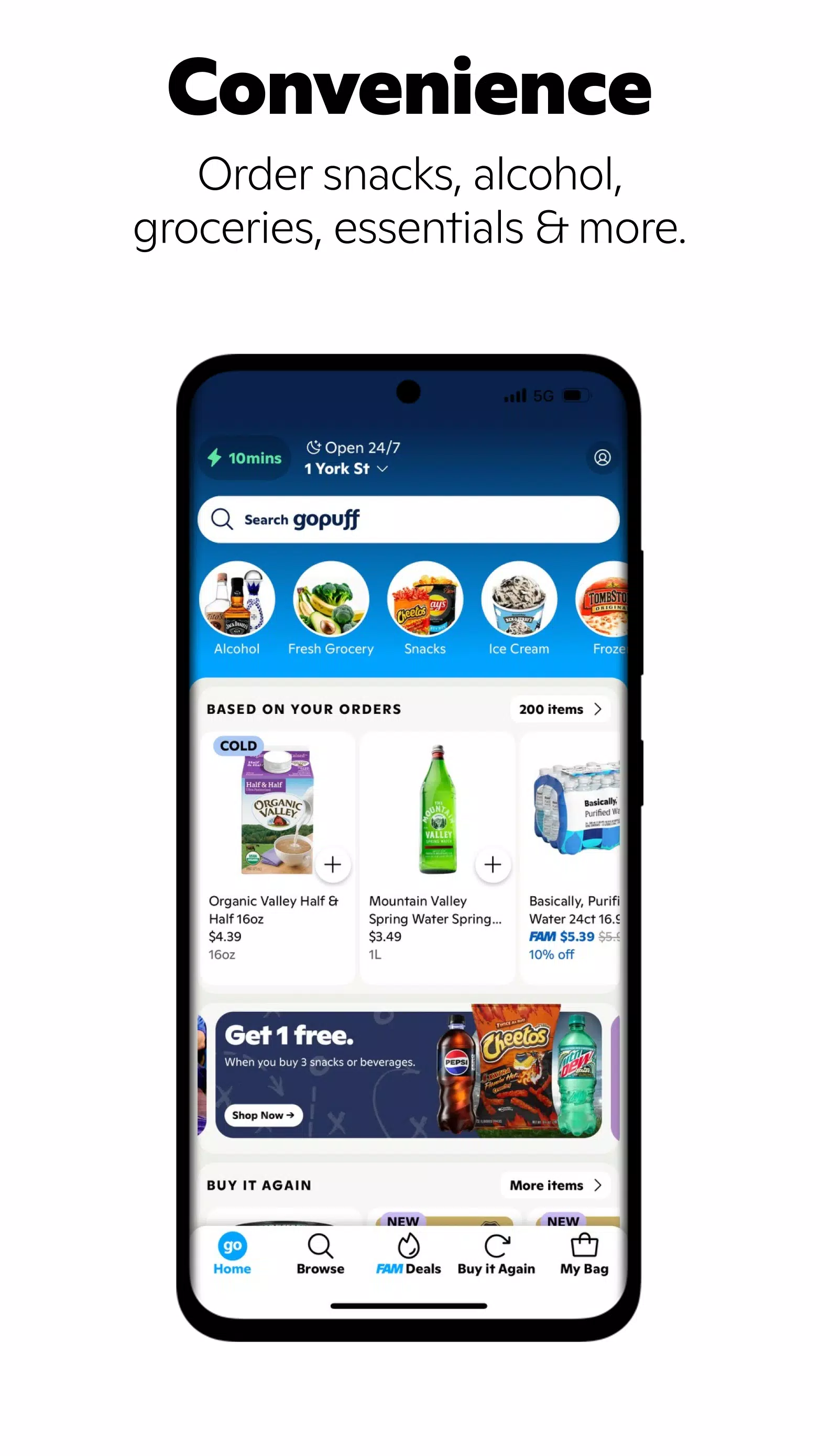 Gopuff—Alcohol & Food Delivery应用截图第2张