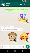 Animated Emojis WAStickerApps Captura de pantalla 3