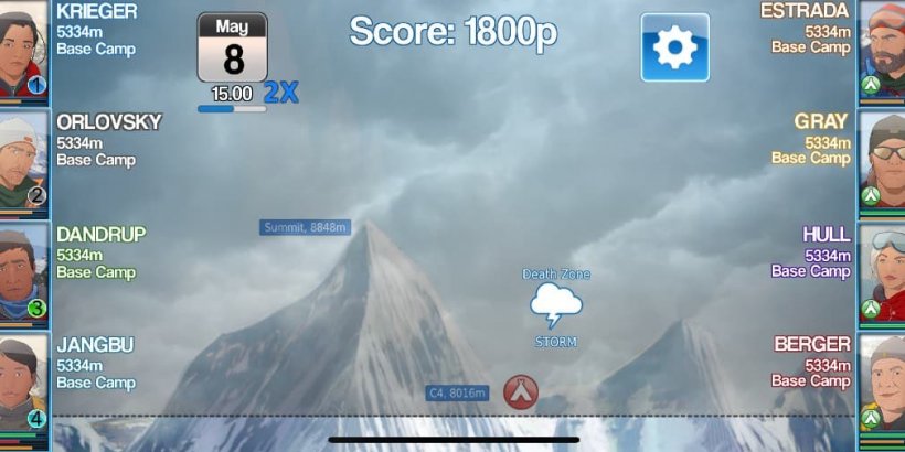 Mount Everest Story เป็นเกมบริหารทีมใหม่ที่ให้คุณพิชิตยอดเขาอันโด่งดัง