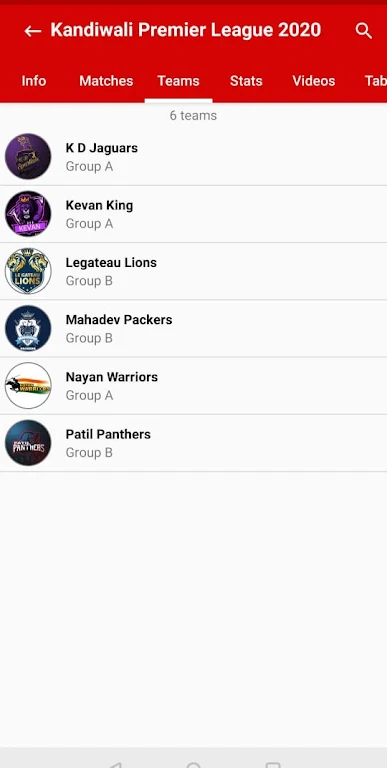 ND Sports Live : sports data & ภาพหน้าจอ 3