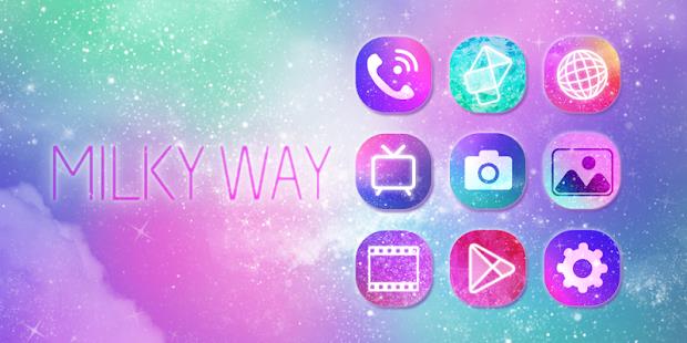 Milky Way GO Launcher Theme應用截圖第1張
