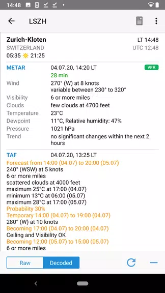 AeroWeather ဖန်သားပြင်ဓာတ်ပုံ 3
